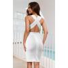 image:imageHybrid amp Company Womens Elegance Stretch Chic Bandage DressDrbd70709white