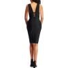 image:imageHybrid amp Company Womens Elegance Stretch Chic Bandage DressDrbdh208black