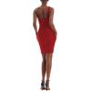 image:imageHybrid amp Company Womens Elegance Stretch Chic Bandage DressDrbdh243red