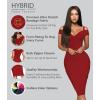image:imageHybrid amp Company Womens Elegance Stretch Chic Bandage DressDrbdy420red