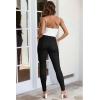 image:imageHybrid amp Company Womens Ultra Stretch Mid Rise Skinny Capri Pants with PocketsBlack