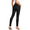 image:imageHybrid amp Company Womens Ultra Stretch Mid Rise Skinny Capri Pants with PocketsBlack