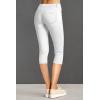 image:imageHybrid amp Company Womens Ultra Stretch Mid Rise Skinny Capri Pants with PocketsCapriwhite