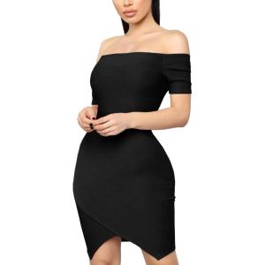 image:imageHybrid amp Company Womens Elegance Stretch Chic Bandage DressDrbd60357black