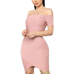 image:imageHybrid amp Company Womens Elegance Stretch Chic Bandage DressDrbd60357blush