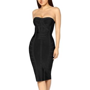 image:imageHybrid amp Company Womens Elegance Stretch Chic Bandage DressDrbd71794black