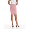 image:imageHybrid amp Company Womens Pencil Skirt Premium Ponte Basic Solid Stretch Above Knee Side SlitKsk450121073tblush
