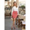 image:imageHybrid amp Company Womens Pencil Skirt Premium Ponte Basic Solid Stretch Above Knee Side SlitKsk450121073tcoral
