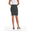 image:imageHybrid amp Company Womens Pencil Skirt Premium Ponte Basic Solid Stretch Above Knee Side SlitKsk450121073tgunmetal