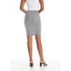 image:imageHybrid amp Company Womens Pencil Skirt Premium Ponte Basic Solid Stretch Above Knee Side SlitKsk450121073theathergre