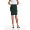 image:imageHybrid amp Company Womens Pencil Skirt Premium Ponte Basic Solid Stretch Above Knee Side SlitKsk450121073thunter