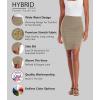 image:imageHybrid amp Company Womens Pencil Skirt Premium Ponte Basic Solid Stretch Above Knee Side SlitKsk450121073tkhaki