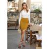 image:imageHybrid amp Company Womens Pencil Skirt Premium Ponte Basic Solid Stretch Above Knee Side SlitKsk450121073tmustrd