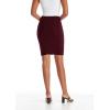 image:imageHybrid amp Company Womens Pencil Skirt Premium Ponte Basic Solid Stretch Above Knee Side SlitKsk450121073twine