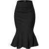 image:imageHyBrid amp Company Womens Premium Nylon Ponte Stretch Office Fishtail Pencil Skirt High Waist Made in The USA Below KneeKsk450101073tblack