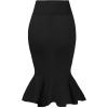image:imageHyBrid amp Company Womens Premium Nylon Ponte Stretch Office Fishtail Pencil Skirt High Waist Made in The USA Below KneeKsk450101073tblack