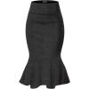 image:imageHyBrid amp Company Womens Premium Nylon Ponte Stretch Office Fishtail Pencil Skirt High Waist Made in The USA Below KneeKsk450101073tcharcoal