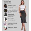 image:imageHyBrid amp Company Womens Premium Nylon Ponte Stretch Office Fishtail Pencil Skirt High Waist Made in The USA Below KneeKsk450101073tcharcoal