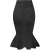 image:imageHyBrid amp Company Womens Premium Nylon Ponte Stretch Office Fishtail Pencil Skirt High Waist Made in The USA Below KneeKsk450101073tcharcoal