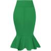 image:imageHyBrid amp Company Womens Premium Nylon Ponte Stretch Office Fishtail Pencil Skirt High Waist Made in The USA Below KneeKsk450101073tkelly Gree