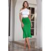 image:imageHyBrid amp Company Womens Premium Nylon Ponte Stretch Office Fishtail Pencil Skirt High Waist Made in The USA Below KneeKsk450101073tkelly Gree