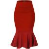 image:imageHyBrid amp Company Womens Premium Nylon Ponte Stretch Office Fishtail Pencil Skirt High Waist Made in The USA Below KneeKsk450101073tred