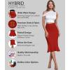 image:imageHyBrid amp Company Womens Premium Nylon Ponte Stretch Office Fishtail Pencil Skirt High Waist Made in The USA Below KneeKsk450101073tred