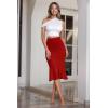 image:imageHyBrid amp Company Womens Premium Nylon Ponte Stretch Office Fishtail Pencil Skirt High Waist Made in The USA Below KneeKsk450101073tred
