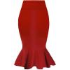 image:imageHyBrid amp Company Womens Premium Nylon Ponte Stretch Office Fishtail Pencil Skirt High Waist Made in The USA Below KneeKsk450101073tred
