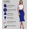 image:imageHyBrid amp Company Womens Premium Nylon Ponte Stretch Office Fishtail Pencil Skirt High Waist Made in The USA Below KneeKsk450101073troyal