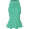 image:imageHyBrid amp Company Womens Premium Nylon Ponte Stretch Office Fishtail Pencil Skirt High Waist Made in The USA Below KneeMintksk450101073t
