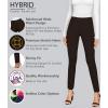 image:imageHybrid amp Company Women Stretch Skinny Dress Pants Nylon Ponte Pull On Office Leggings Trousers1073tbrown