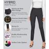 image:imageHybrid amp Company Women Stretch Skinny Dress Pants Nylon Ponte Pull On Office Leggings Trousers1073tcharcoal