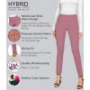image:imageHybrid amp Company Women Stretch Skinny Dress Pants Nylon Ponte Pull On Office Leggings Trousers1073tdark Rose