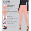 image:imageHybrid amp Company Women Stretch Skinny Dress Pants Nylon Ponte Pull On Office Leggings Trousers1073tlight Coral
