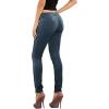 image:imageHybrid amp Company Womens Butt Lift Super Comfy Stretch Ripped Skinny JeansRippedtinted Blu
