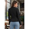 image:imageHybrid amp Company Womens Casual Work Office Elegant Open Front Premium Nylon Blazer JacketJk1135black