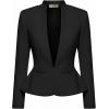 image:imageHybrid amp Company Womens Casual Work Office Elegant Open Front Premium Nylon Blazer JacketJk1135black