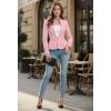 image:imageHybrid amp Company Womens Casual Work Office Elegant Open Front Premium Nylon Blazer JacketJk1135blush
