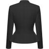 image:imageHybrid amp Company Womens Casual Work Office Elegant Open Front Premium Nylon Blazer JacketJk1135charcoal