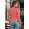 image:imageHybrid amp Company Womens Casual Work Office Elegant Open Front Premium Nylon Blazer JacketJk1135coral