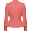 image:imageHybrid amp Company Womens Casual Work Office Elegant Open Front Premium Nylon Blazer JacketJk1135coral