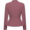 image:imageHybrid amp Company Womens Casual Work Office Elegant Open Front Premium Nylon Blazer JacketJk1135dark Rose