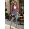 image:imageHybrid amp Company Womens Casual Work Office Elegant Open Front Premium Nylon Blazer JacketJk1135dark Rose