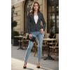 image:imageHybrid amp Company Womens Casual Work Office Elegant Open Front Premium Nylon Blazer JacketJk1135gunmetal