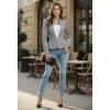image:imageHybrid amp Company Womens Casual Work Office Elegant Open Front Premium Nylon Blazer JacketJk1135heathergre