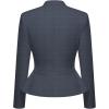 image:imageHybrid amp Company Womens Casual Work Office Elegant Open Front Premium Nylon Blazer JacketJk1135heathernav