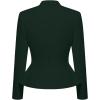 image:imageHybrid amp Company Womens Casual Work Office Elegant Open Front Premium Nylon Blazer JacketJk1135hunter