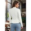 image:imageHybrid amp Company Womens Casual Work Office Elegant Open Front Premium Nylon Blazer JacketJk1135ivory