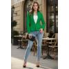 image:imageHybrid amp Company Womens Casual Work Office Elegant Open Front Premium Nylon Blazer JacketJk1135kelly Gree